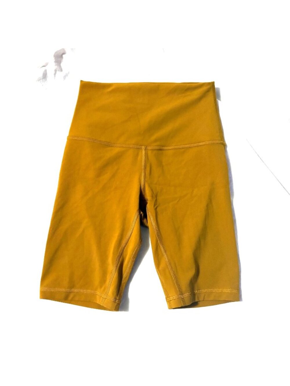 Like New Lululemon Align High-Rise Shorts 8" Gold Spice Nulu Biker Style Yoga 2 - Picture 3 of 9
